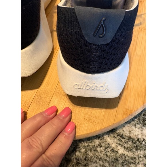 AA0023W_Shoe_Left_Global_Women  Allbirds Tree Dashers Black White Running Shoes Womens Sneakers Eco-Friendly